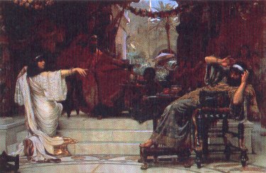 Esther accusing Haman befor the king. Sunderland Art Galleries, Tyme and Wear.
