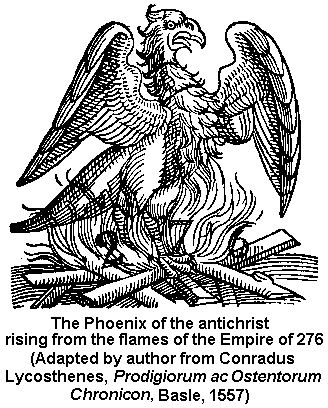 Phoenix of empire rising from its ashes